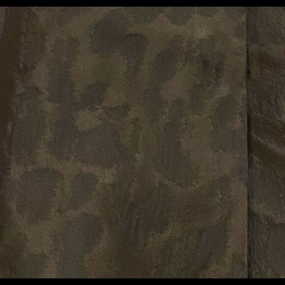 Gap Black Green Lined Patterned Mini Skirt Size 6 - Picture 3 of 10